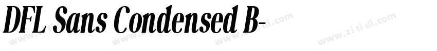 DFL Sans Condensed B字体转换